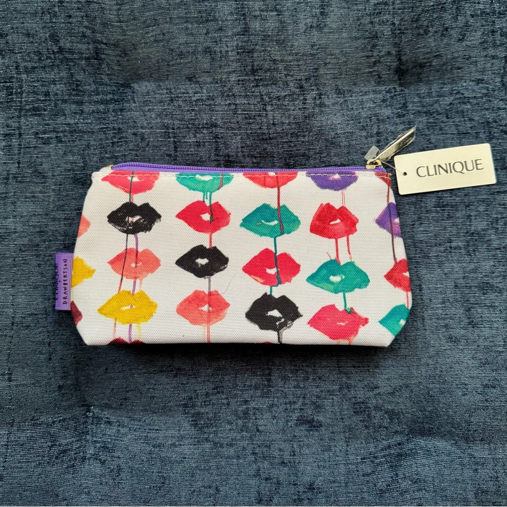 Clinique x Drawbertson Colorful Lipstick Print Bag